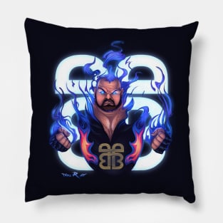 Bam Bam Bigelow original art Pillow