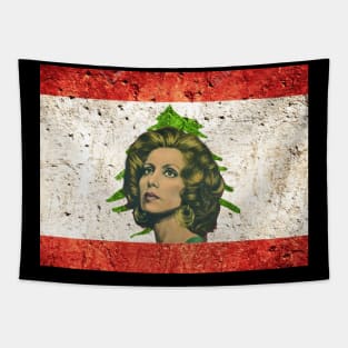 Lebanon flag fairuz Tapestry