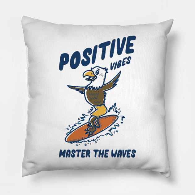 positive eagle Pillow by rexsaw