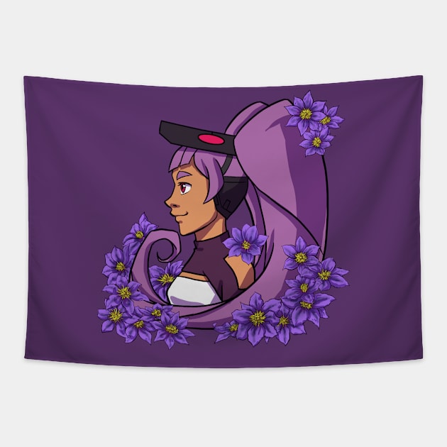 Clematis Entrapta Tapestry by NightGlimmer