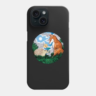 Fox and Hedgehog Friends Phone Case