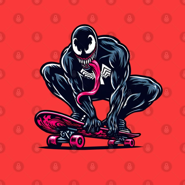 Unleash the Edge: Captivating Anti-Hero Skateboard Art Prints for a Modern and Rebellious Ride! by insaneLEDP