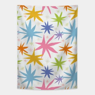 Colorful Star Shapes Pattern Tapestry