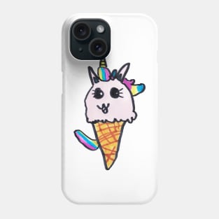 Unicorn Ice Cream | Kids Fashion | Rainbow Unicorn | Ice Cream Cone | Cute Phone Case