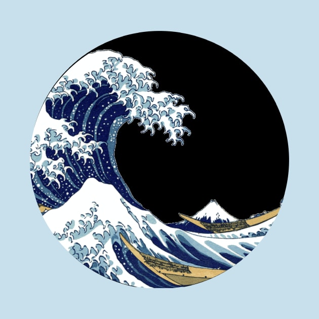 Great Wave Off Kanagawa Aesthetic Design by FLARE US