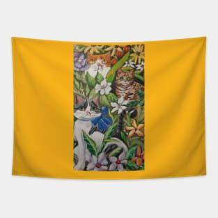 Garden of Cats Tapestry