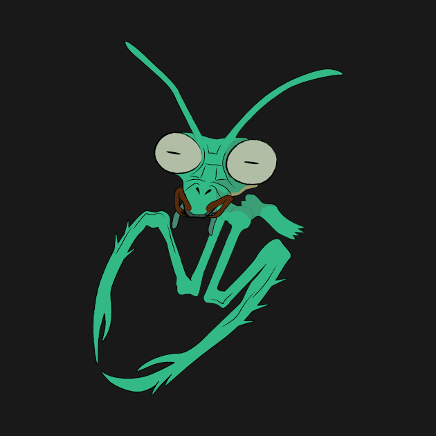 Praying Mantis Front by ThyShirtProject - Affiliate