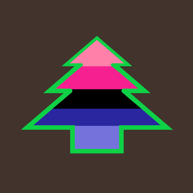 Omnisexual/Omniromantic Pride: Christmas Tree by DisneyFanatic23