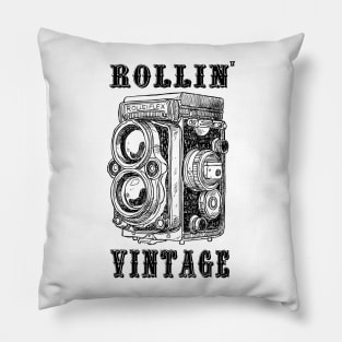 Rollin' Vintage Camera Pillow