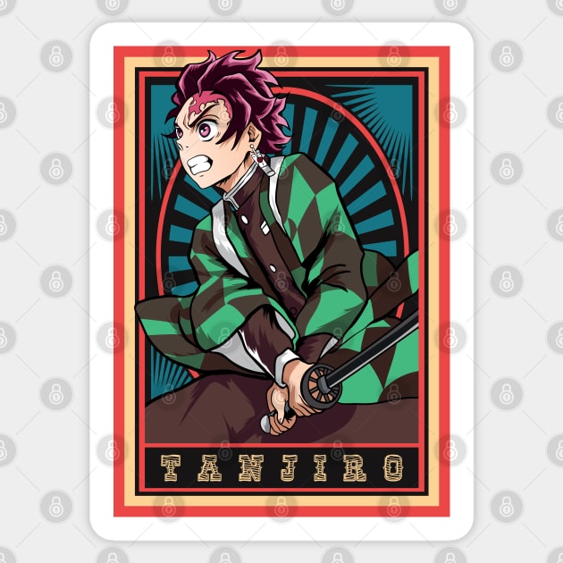 Surprised Tanjiro Kamado Anime Sticker - Demon Slayer Sticker