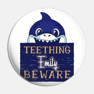 Emily - Funny Kids Shark - Personalized Gift Idea - Bambini Pin