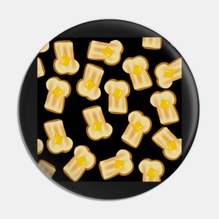 Toast-butter-breakfast-black Pin