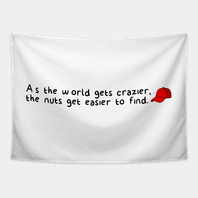 Anti-Maga shirt Tapestry by godlessmom