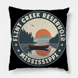 Flint Creek Reservoir Mississippi Sunset Pillow