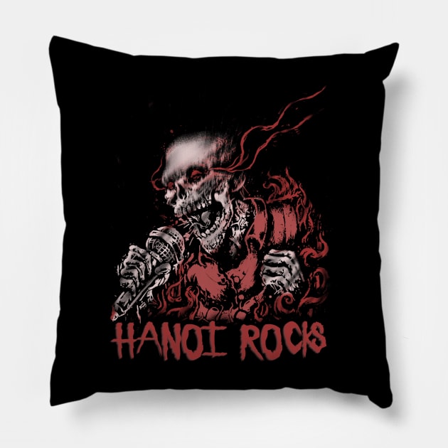 hanoi rocks Pillow by scooter#village 