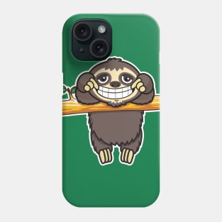 Sloth grin 3 Phone Case