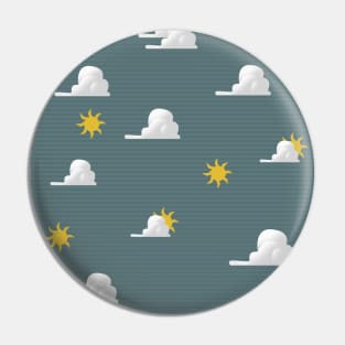 Clouds and Sun Pin