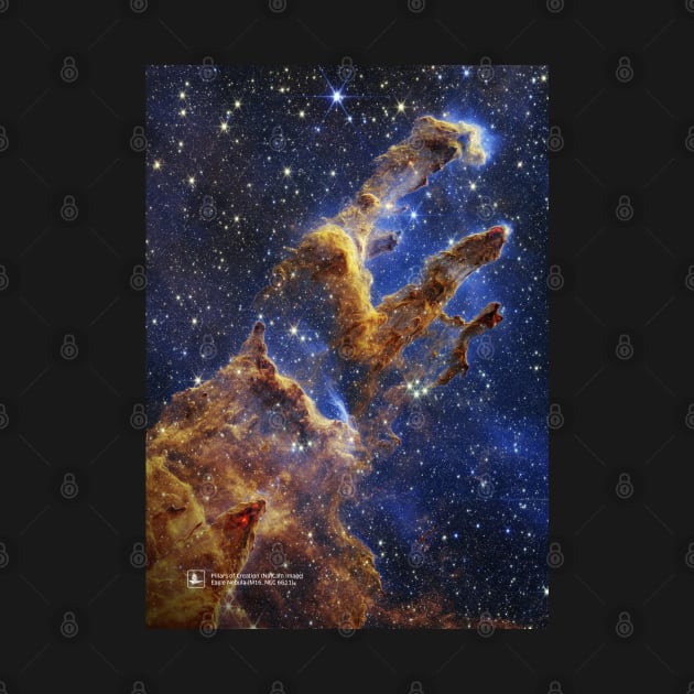 JWST Pillars of Creation, 2022 (James Webb/JWST) by Synthwave1950