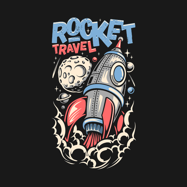 ROCKET TRAVEL by CANVAZSHOP