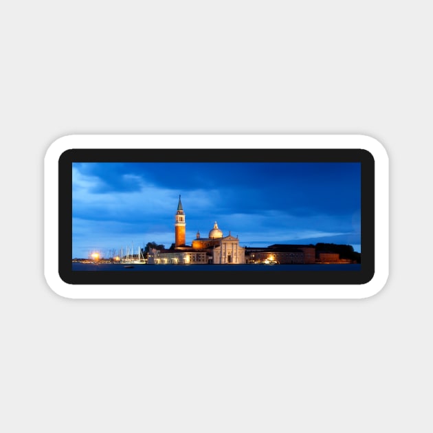 Evening at San Giorgio Maggiore Church Magnet by jwwallace