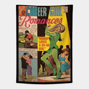 Vintage Romance Comic Book Cover - Career Girl Romances Tapestry