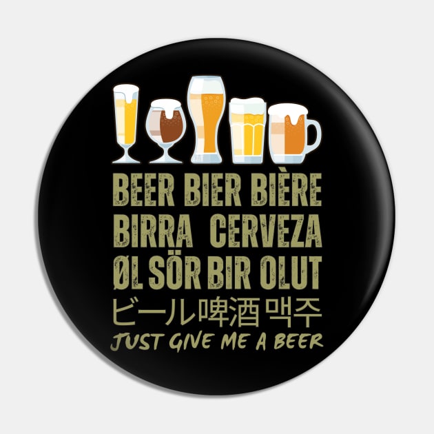 Beer Around the World -  Funny Beer Pin by SEIKA by FP