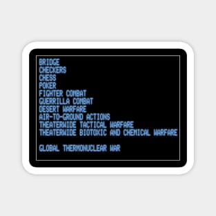 WarGames Selection Screen Magnet