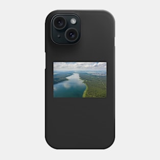 Aerial view of Sajno lake Phone Case