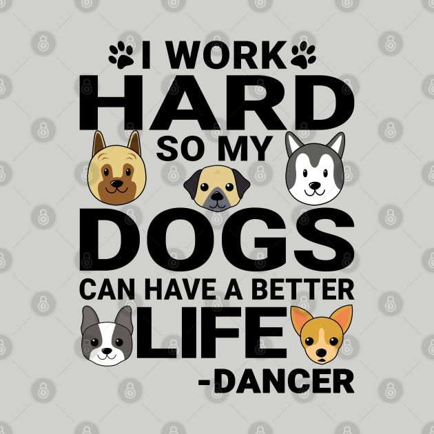 Dancer Dog Love Quotes Work Hard Dogs Lover by jeric020290