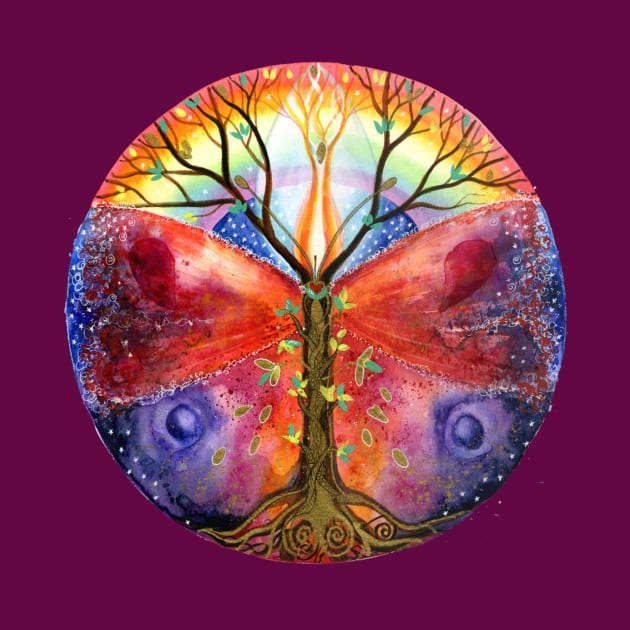 Colorful Tree of Life by Honu Art Studio