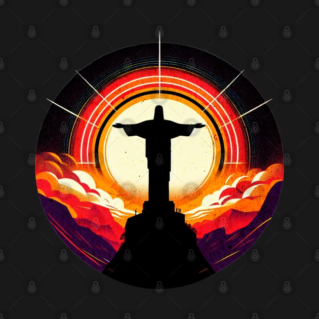 Christ the Redeemer Jesus Rio de Janeiro Design by Miami Neon Designs