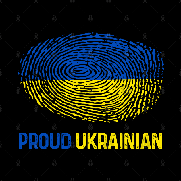 Ukraine Flag Proud Ukrainian by Scar