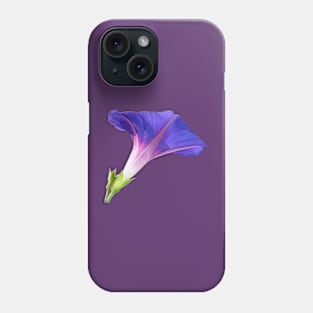 Single Ipomoea Purpurea Cut Out Vector Phone Case