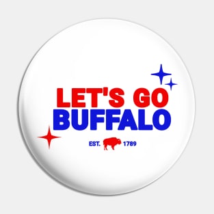 Lets Go Buffalo Pin