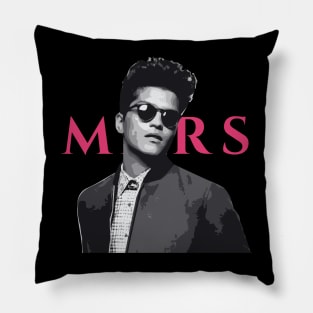 Bruno Mars Tribute - Mars Music - Tribute Bruno Band - Mars Bruno Music Enthusiast - Bruno Mars Music Fan Pillow