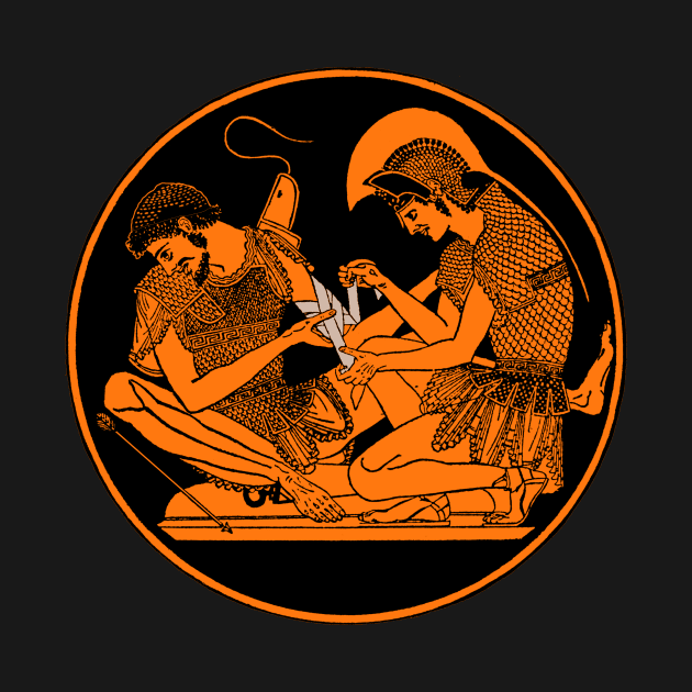 Achilles and Patroclus kylix by WillowNox7