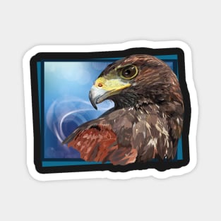 harris hawk Magnet