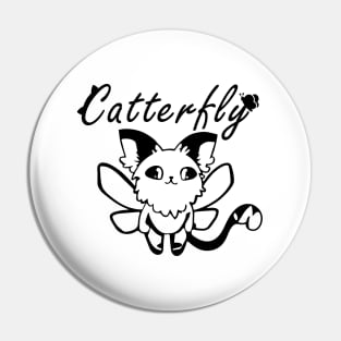 Cat X Butterfly AKA CATTERFLY | Cat and Butterfly Pin
