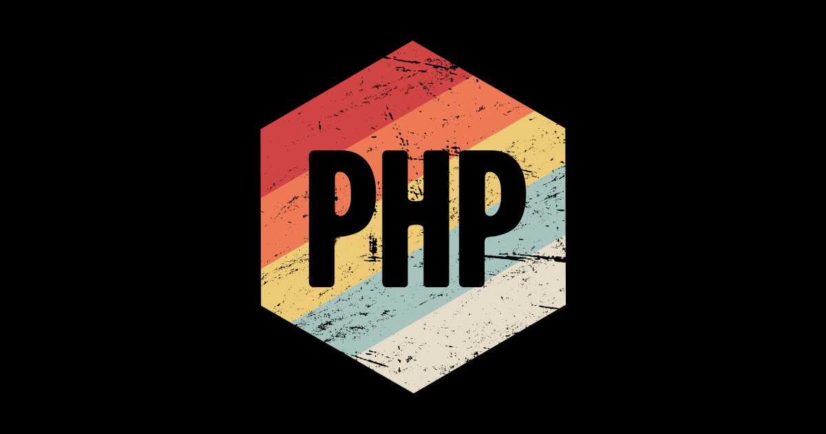 Retro PHP Programming Icon - Php - Sticker | TeePublic