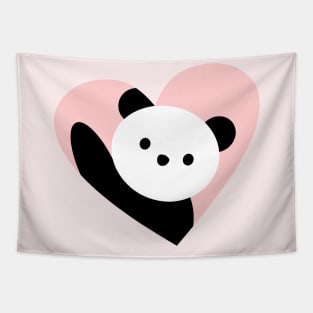 Panda heart Tapestry