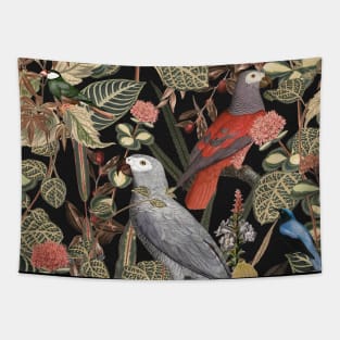 Jungle Birds Pattern Tapestry