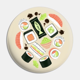 Scrumptious Sushi Pin