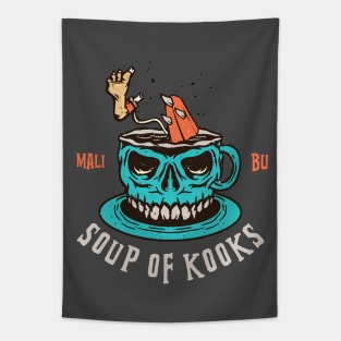 Soup of kooks Malibu Surf spot Tapestry