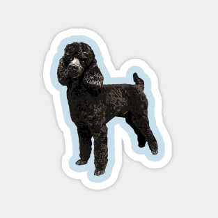 Poodle Black Mini Toy Cutie Magnet