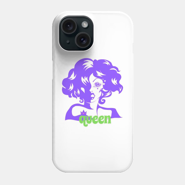 Queen Phone Case by Jay Bird The Nerd