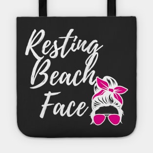 Resting Beach Face Tote