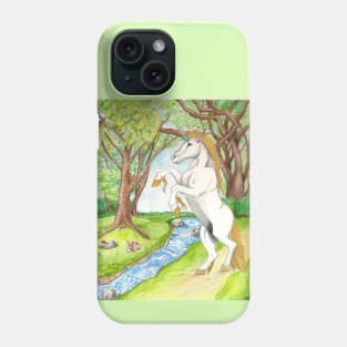 Unicorn In The Forest Phone Case