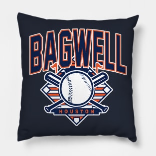 Vintage Houston Baseball Bagwell Pillow