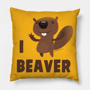 I LOVE BEAVER Pillow