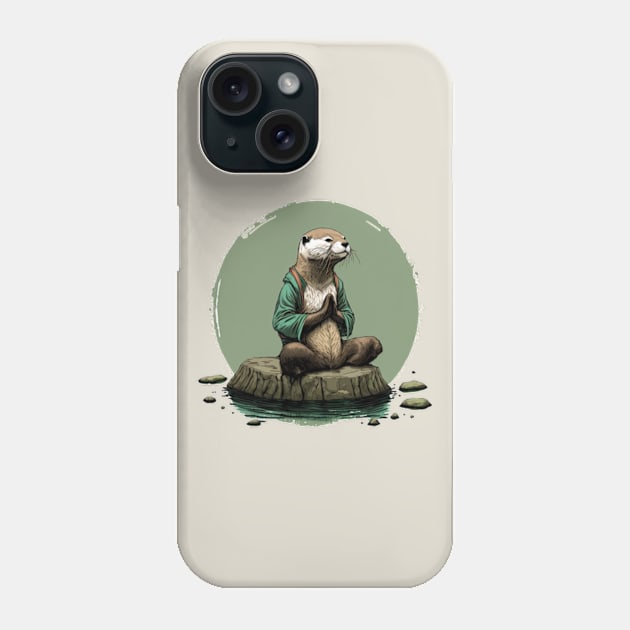 Mister Otter Achieves Otter Peace Phone Case by dmac